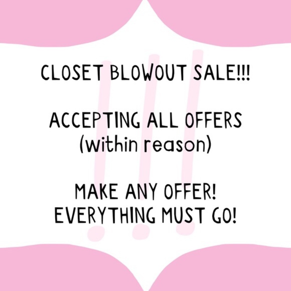 Closet blowout sale!!